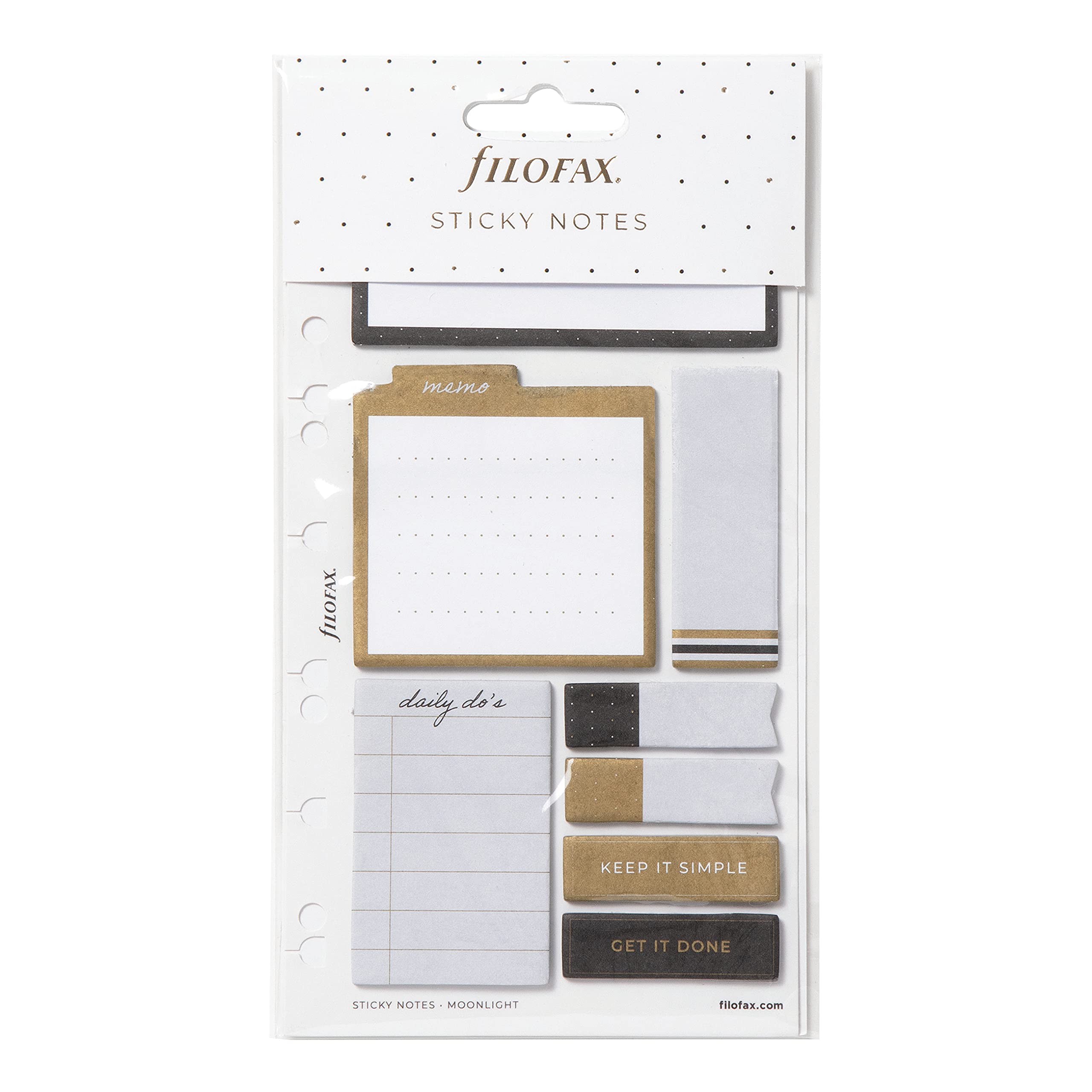 Blocs-notes adhésifs Filofax B132826 repositionnables 25 feuilles