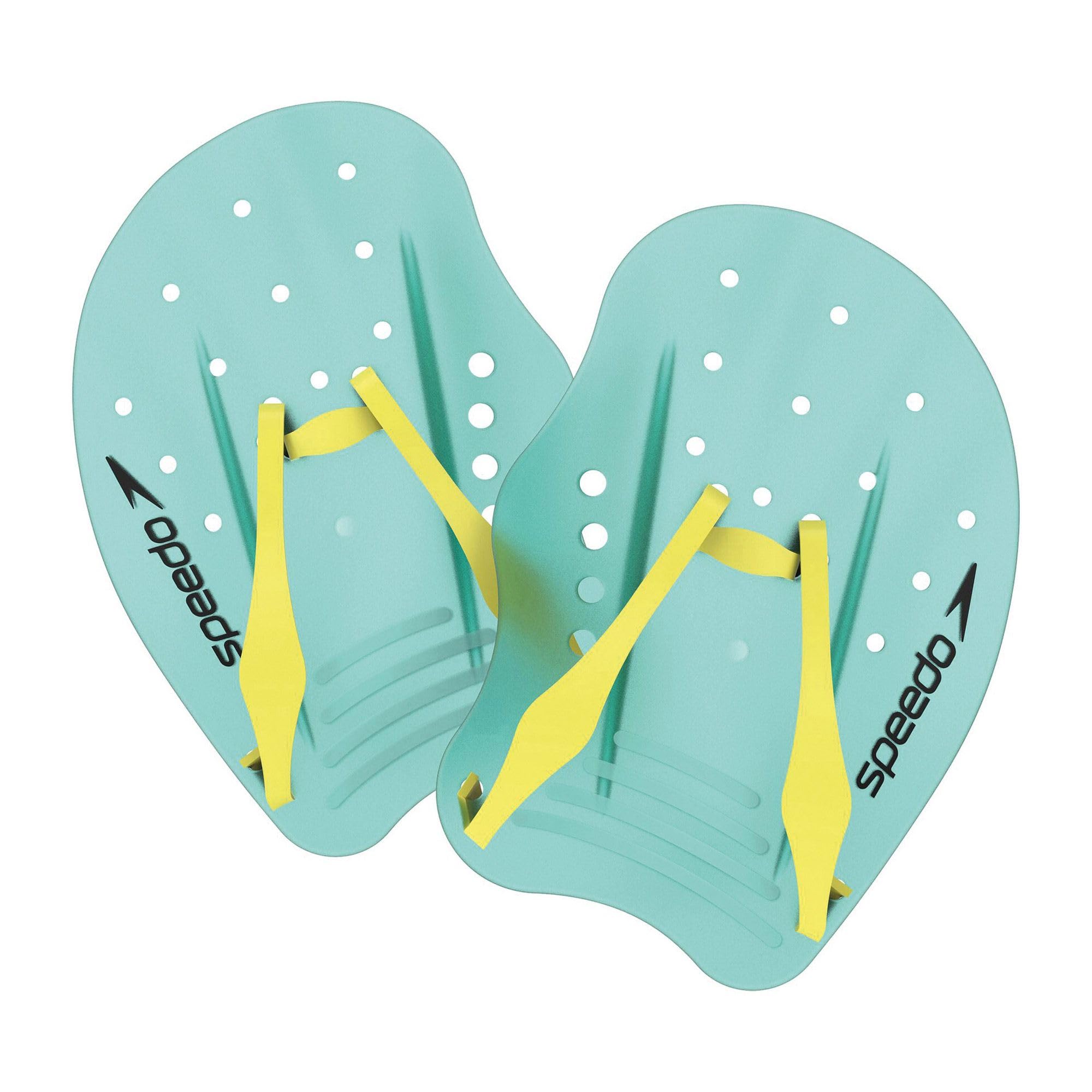 Speedo Unisex-Adult Tech Paddle Hand Paddles for Swimming | Training Aids, Arctic Glass, S