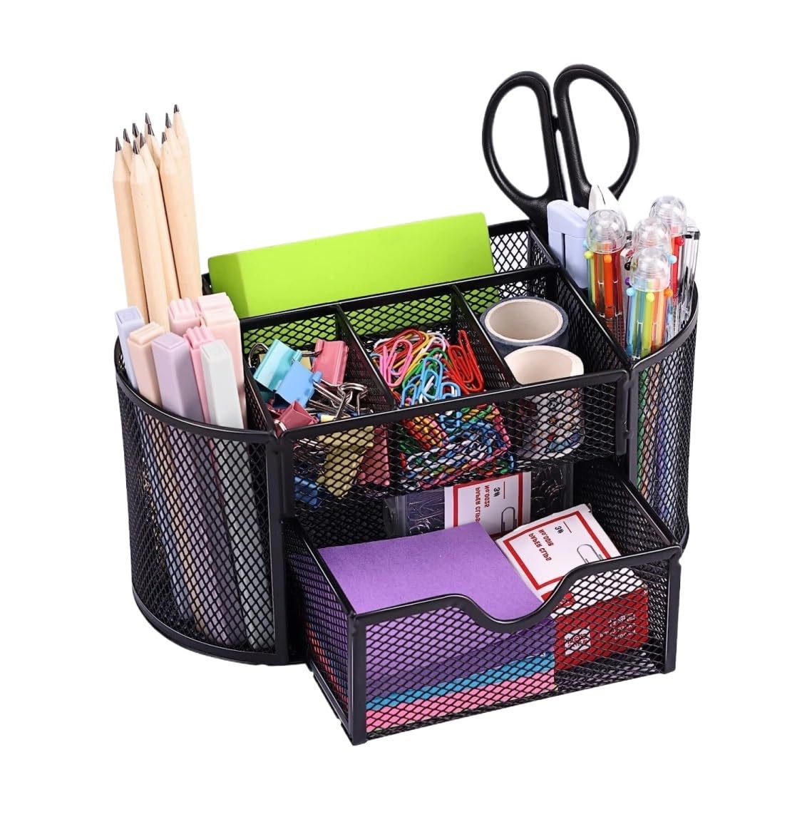 Organizzatore Scrivania Organizer E Accessori da Scrivania Portapenne per in Rete con Scomparti Ufficio