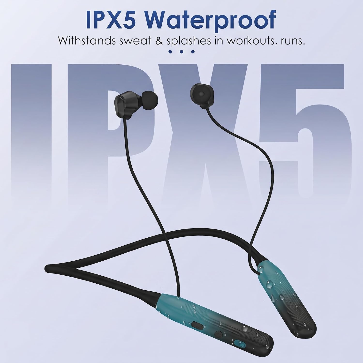 Neckband Bluetooth Headphones, Bluetooth Earbud with 1000H Play Time
