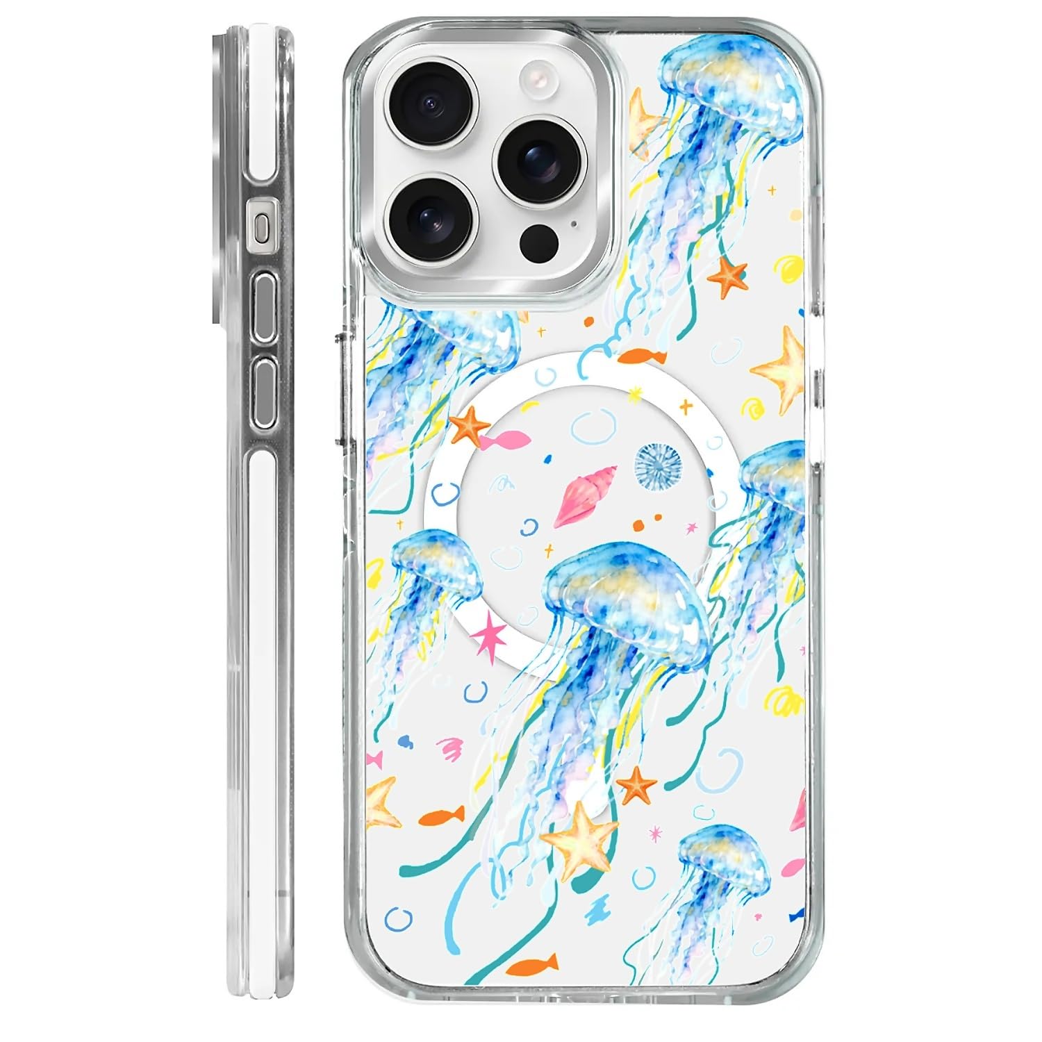 Coque iPhone 14 Pro Max Magsafe transparente et rigide contre les chutes - 8