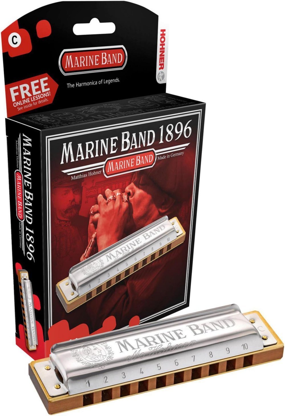 HOHNER MARINE BAND 4本& HAMMOND 6本セット Harmônica Marine Band da Hohner, chave de B : Amazon.com.br