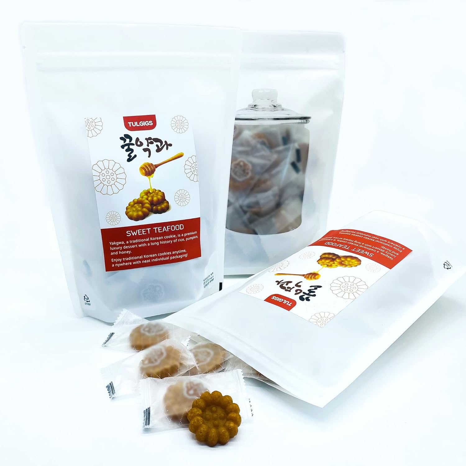 TULGIGS Traditional Korean Sweet Yak Gwa Cookies Pack of 3 Freshly Baked, No