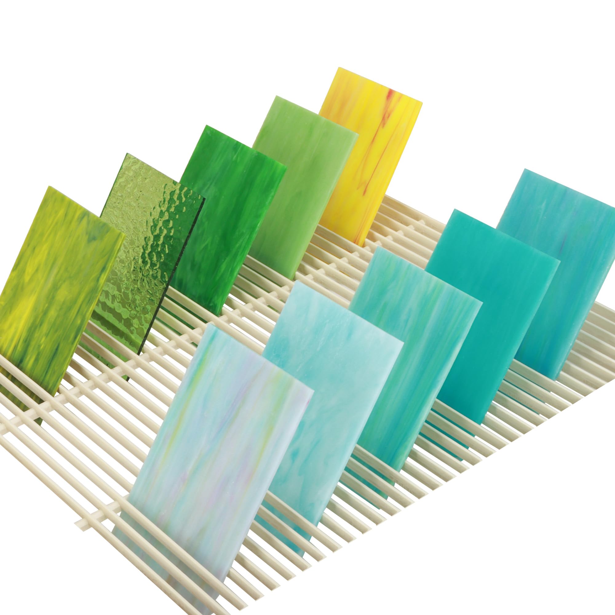 Stained Glass Sheets Pack, Colorful Cathedral Glass for Mosaic Art, 4x6 Inch, 10 Sheets, DIY Home Decoration, Art Deco Style-image-11