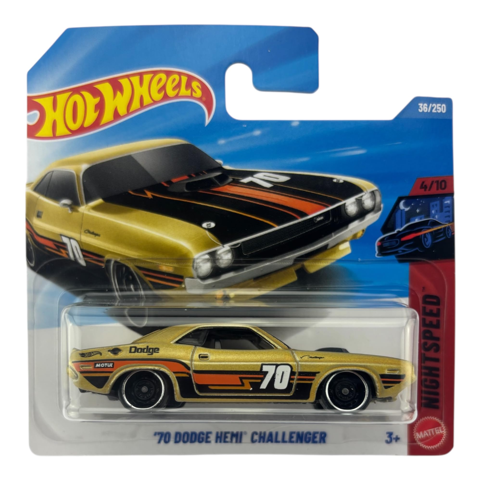 Amazon.com: Hot Wheels '70 Dodge Hemi Challenger [Gold] Night