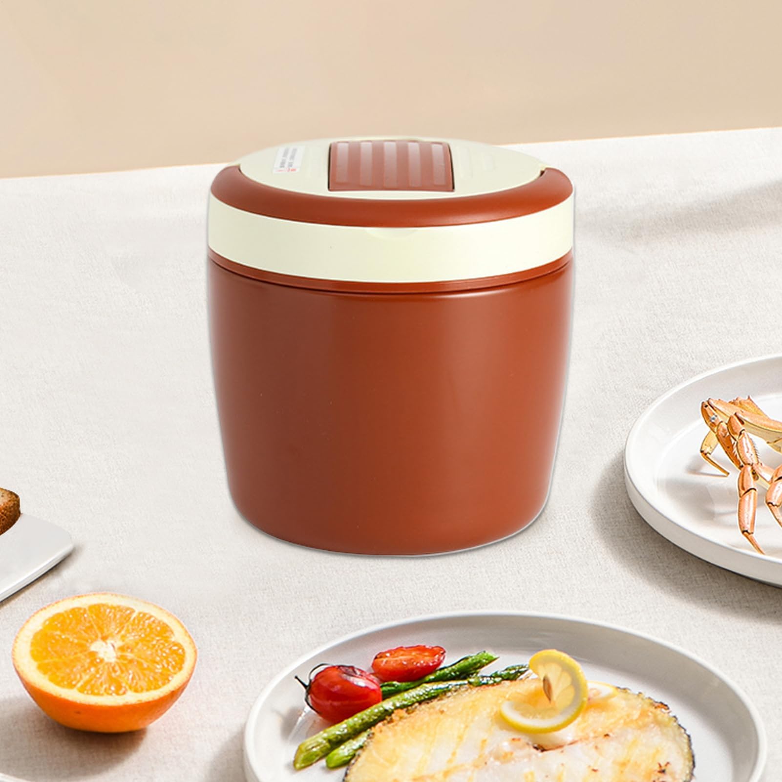Isolierte Lunchbox, 1,2 l, Weithals, Edelstahl, vakuumisoliert – Thermobehälter für Picknicks