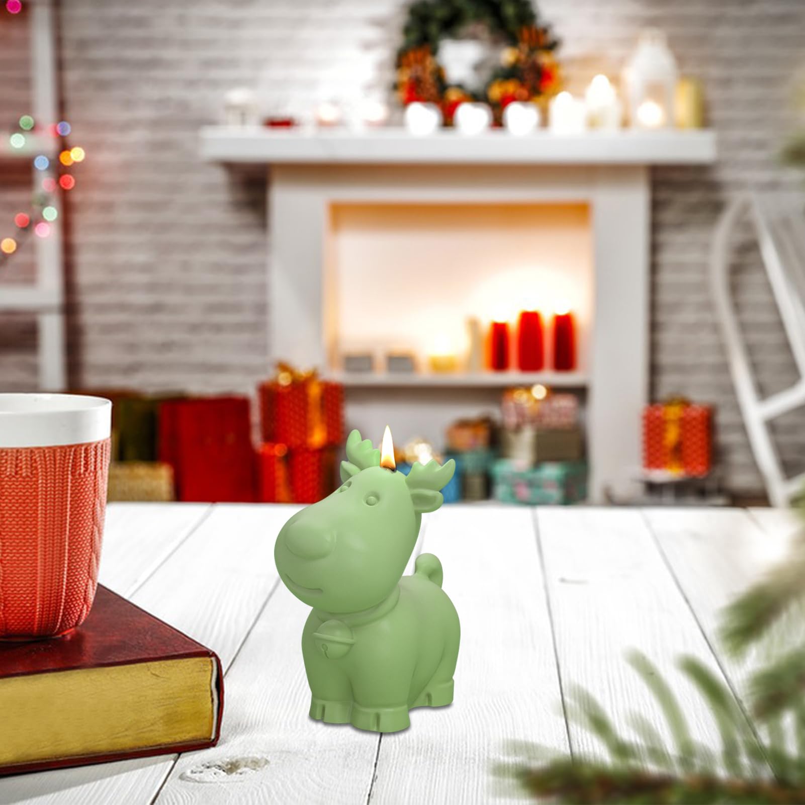 4 Stück Silikonformen Weihnachten | Gießformen Für Kerzen, Seife & Schokolade | Wiederverwendbar