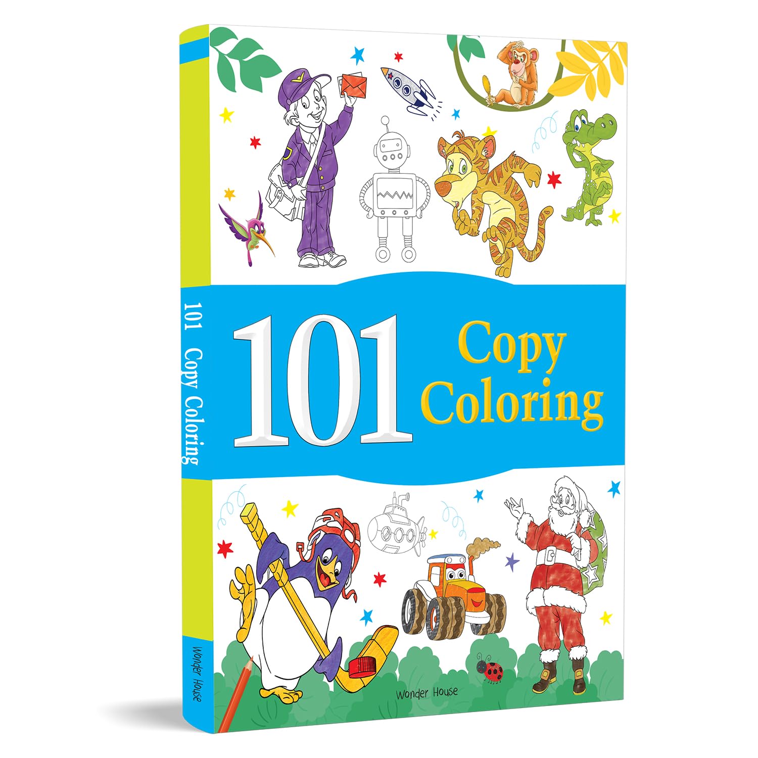 101 Copy Coloring: Fun Activity Book For Children (Ages 3-6) I Screen Free time of 3 hours Paperback – Sticker Book, 20 September 2019