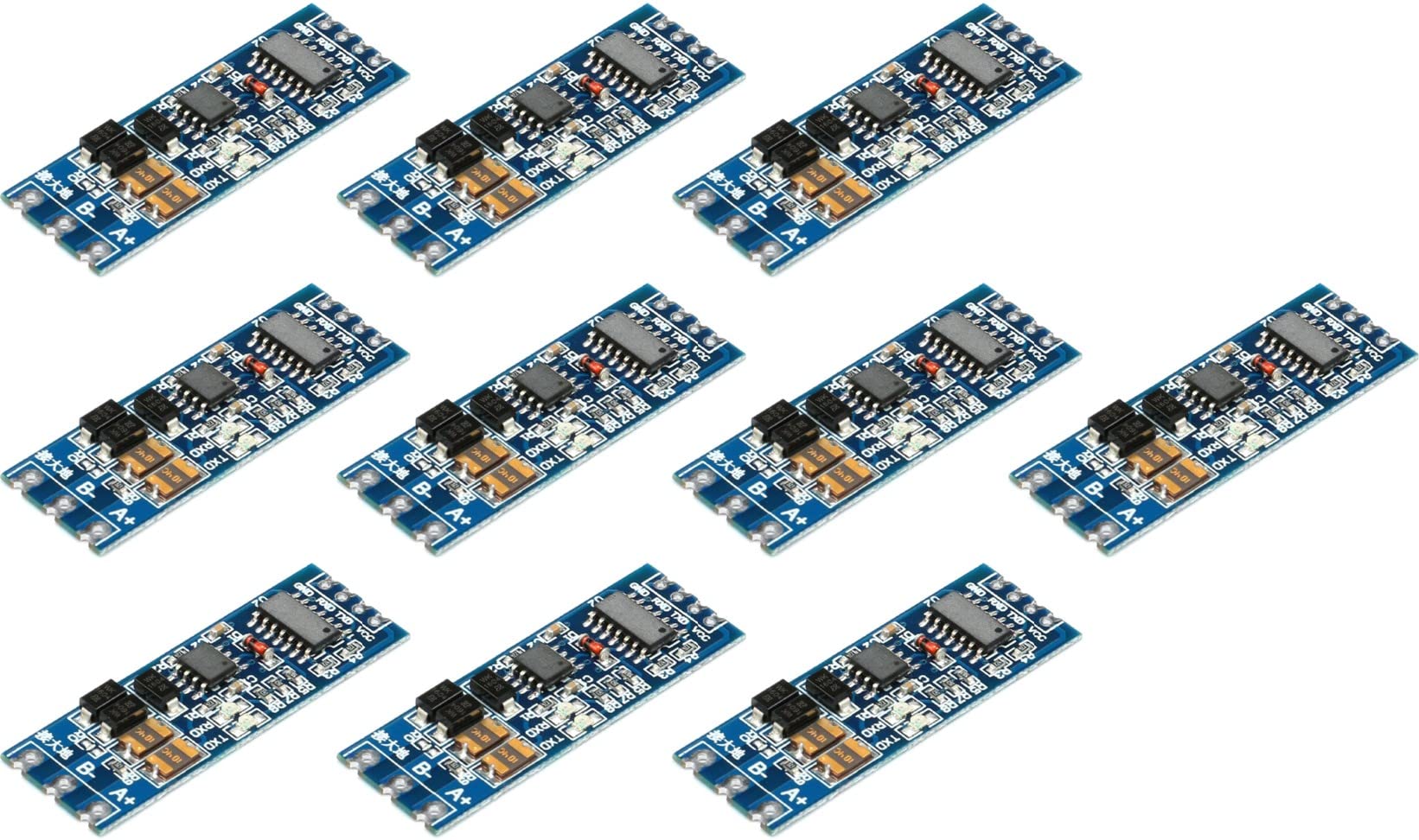 10 pièces TTL tournent RS485 485 vers Le contrôle de Flux de Conversion Automatique mutuel UART série
