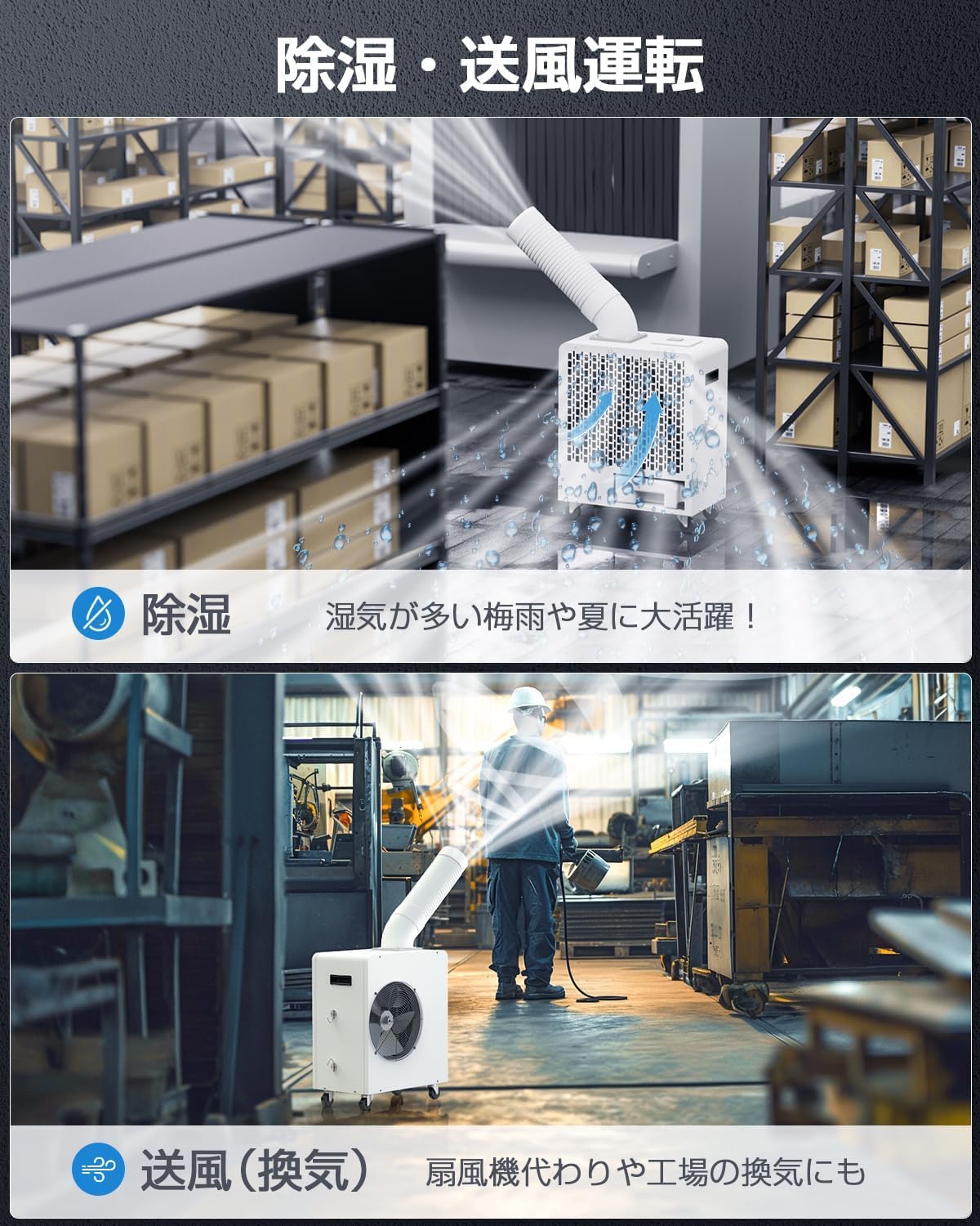 Amazon.co.jp: Brehobo スポットクーラー 業務用 100v【2026業界初