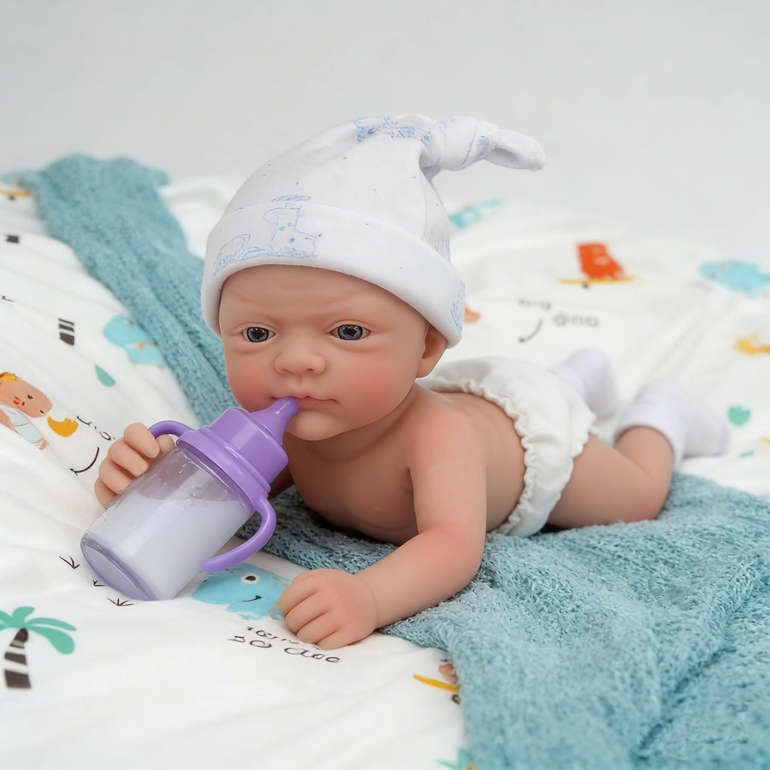 Mire & Mire Reborn Baby Dolls 12" Girl Micro Preemie Full Body Silicone Newborn Realistic Open Eyes Doll