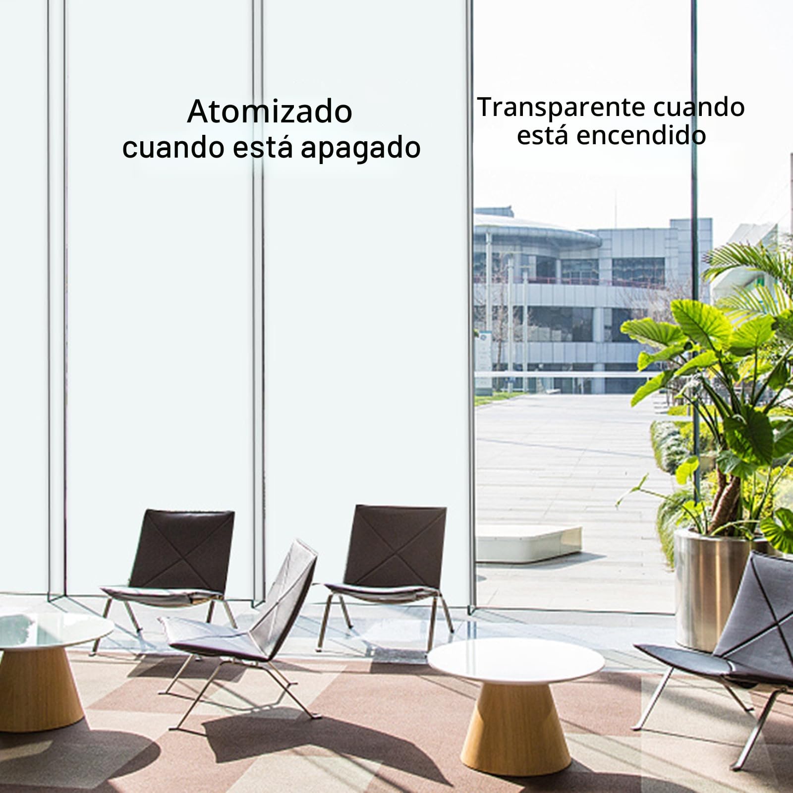 Smart Tint PDLC - Película inteligente de 90 cm de ancho, personalizable para casa, sala de reuniones, oficina o ventana (muestra de 29,7 x 21 cm)