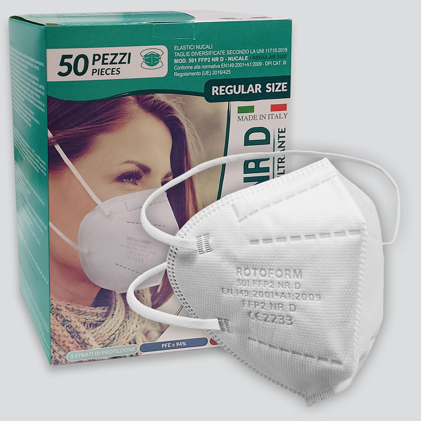 Mascherine Protezione Alta Certificate CE - Confezione Da 30 Pezzi - Foto 4