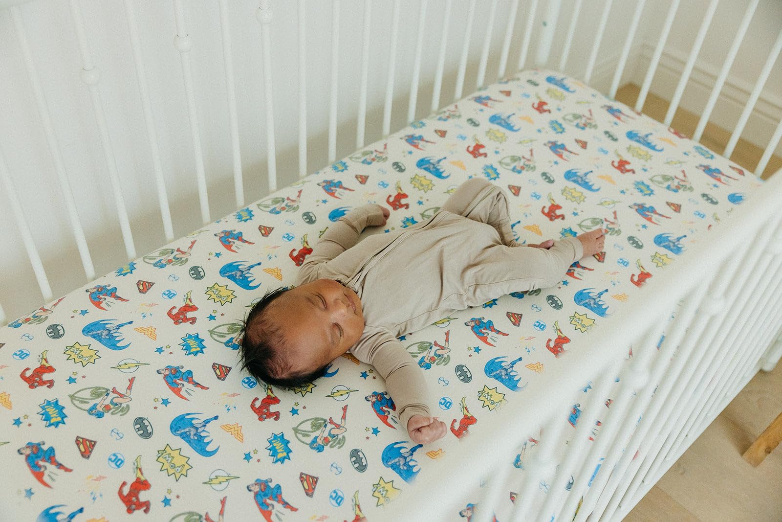 Copper Pearl Premium Strick-Bettlaken für Jungen und Mädchen, atmungsaktiv und weich, Spannbettlaken für Standard-Baby-Matratzen, Kinderbettlaken für Baby-Wunschliste oder Duschgeschenk, Justice