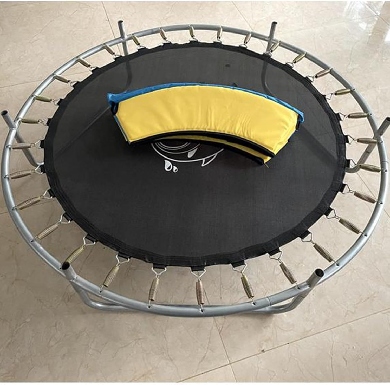 Trampoline Spring Cover Pad,Waterproof Trampoline Pad Replacement Cover,800D Tear-Resistant Oxford Cloth,fit Indoor Trampoline for Toddlers(Yellow,1.2m)