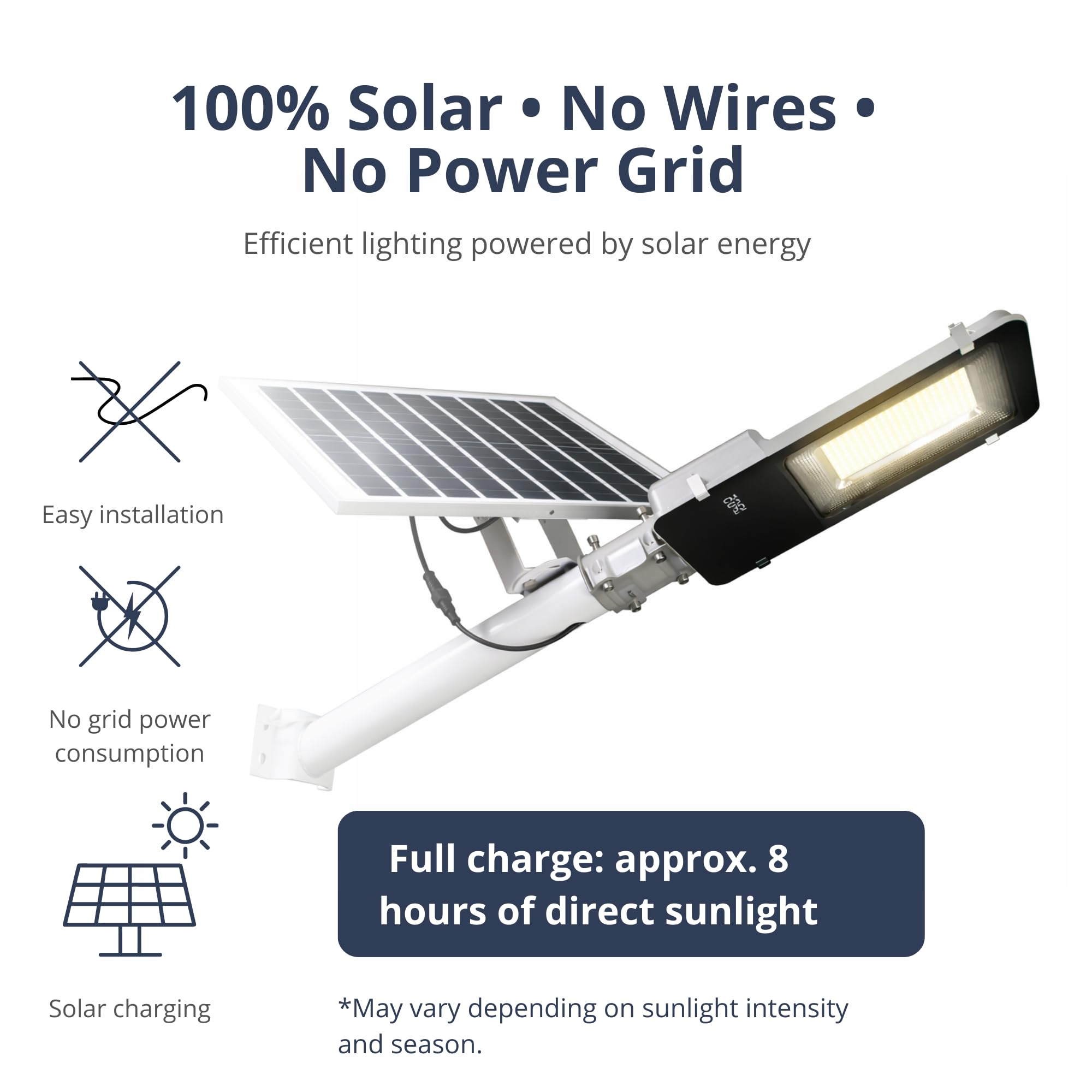 JANDEI - 2er-Pack Solarleuchten 200 W für den Außenbereich, 2500 Lumen, IP65, schwenkbares Solarpanel und Fernbedienung, 200 LEDs, 6000 K, kaltweiß, Solarleuchten für Garten, Terrasse, Wand.