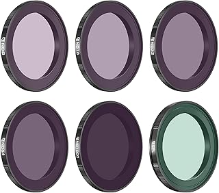 Freewell All Day 6Pack ND8, ND16, ND32, ND64, ND1000, and CPL Filter Kit for Action 4