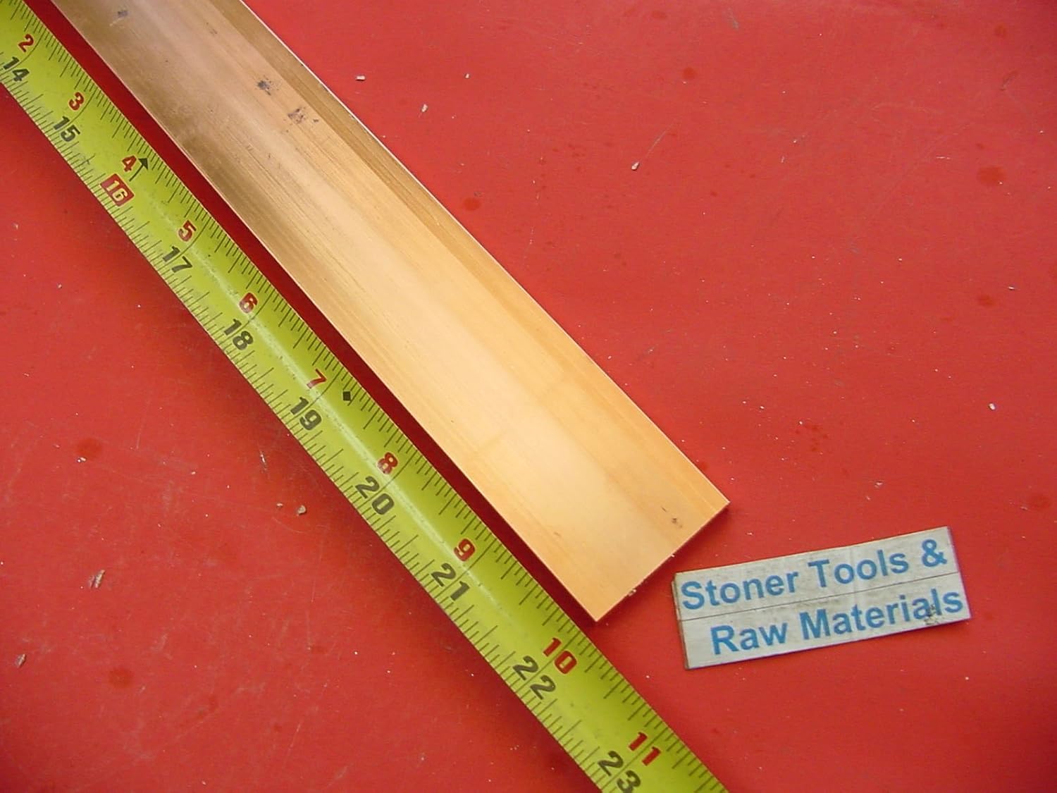 1/4" X 1-1/2" C110 Copper Bar - 10" Long Solid Flat Mill Bus Bar Stock For Electrical Projects