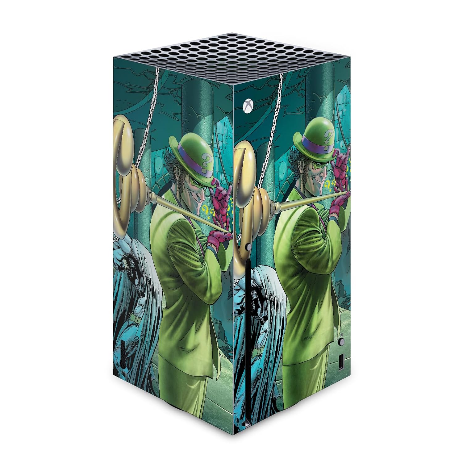 Head Case Designs Officially Licensed Batman DC Comics The Riddler Rouge Gallery Vinyl Sticker Gaming Skin Decal Cover Compatible With Xbox Series X Console