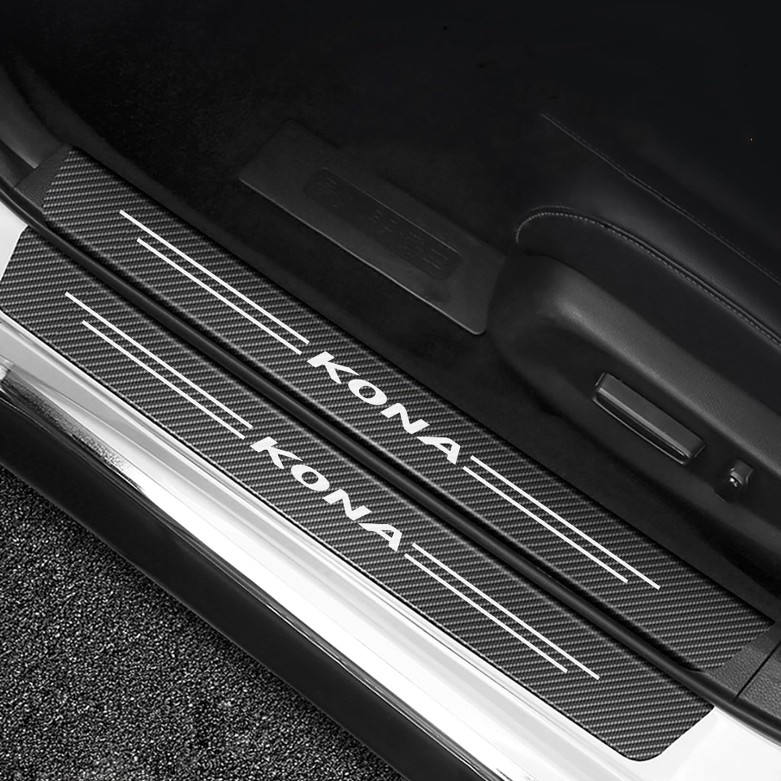 Battitacco Auto MG In Fibra Carbonio - 4 Pezzi, Antigraffio, Per MG5, MG6, ZS, EZS, One, GS - Foto 13