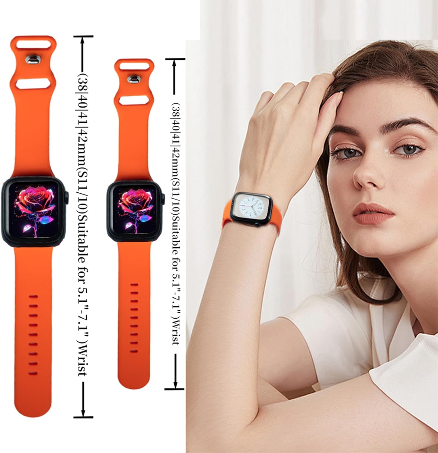 18Pack Watch Bands Compatible for Apple Watch Band 38mm 40mm 41mm 42mm 44mm 45mm 46mm 49mm Women Men, Soft Silicone Sport Band Strap for iWatch Bands Series 11 10 9 8 7 6 5 4 3 SE Ultra