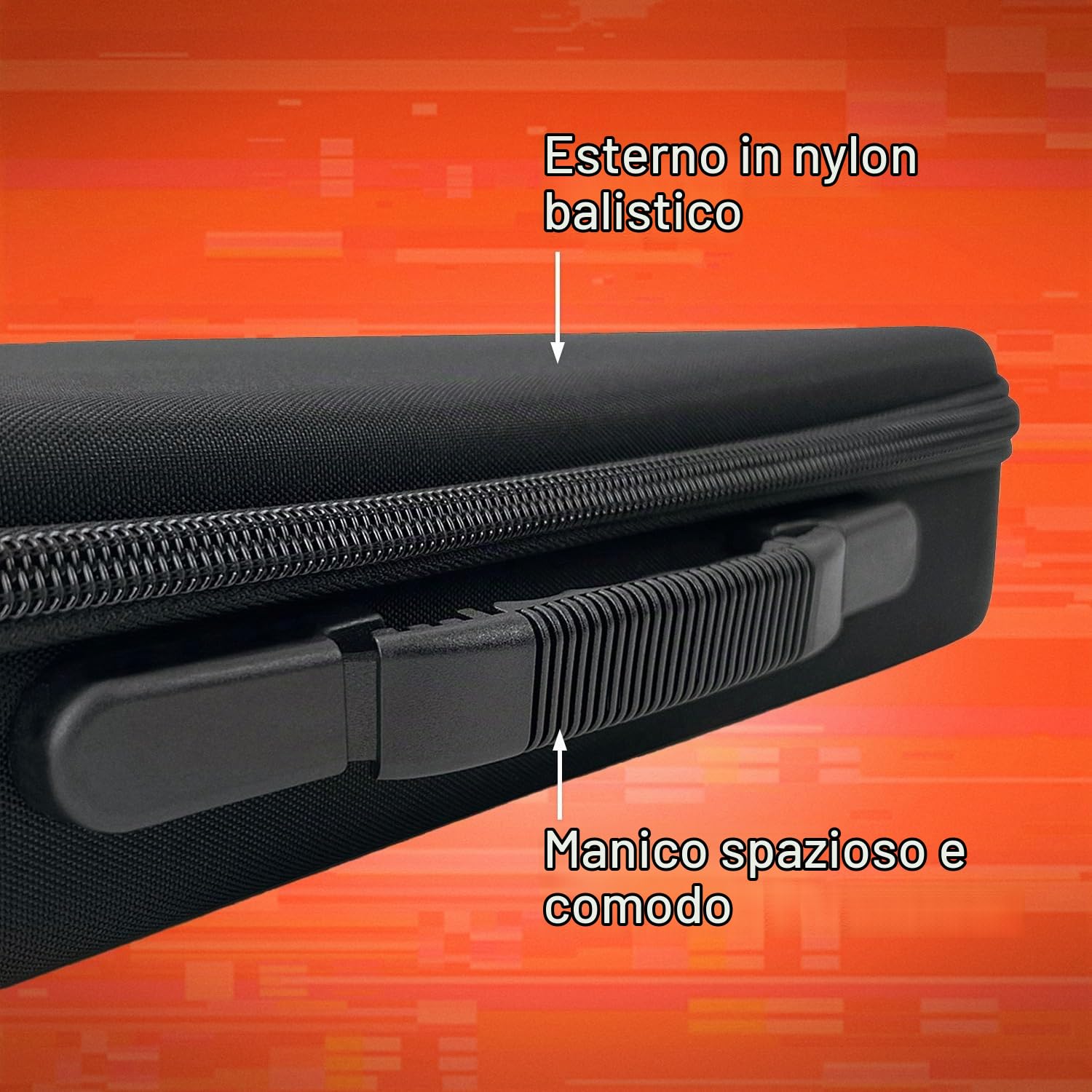 Analog Cases PULSE Case per Korg MicroKorg/MicroKorg XL+ o sintetizzatori simili (custodia per il trasporto in resistente EVA/nylon stampato, manico di prima classe), Nero
