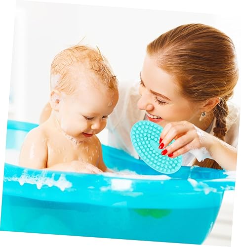 Miniatura 5 de 2 unidades de exfoliante corporal suave de doble cara para adultos, herramienta de ducha de silicona suave para desarrollo táctil y entrenamiento