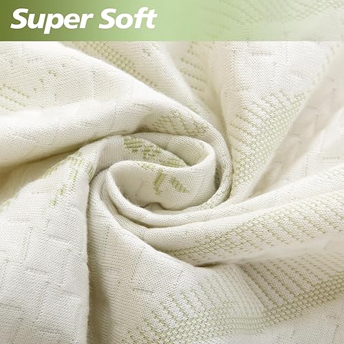 Miniatura 6 de California King - Funda de colchón impermeable de bambú, suave y transpirable, protector de colchón impermeable que se estira hasta 21 pulgadas de