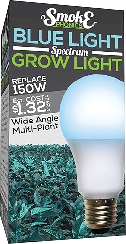 Miracle LED SmokePhonics Seeding & Starting - Bombilla LED de crecimiento de espectro azul que reemplaza la luz incandescente de 150 W