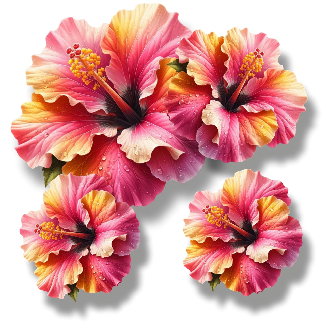 x9 Colourful Daisy Flower Vinyl Sticker, Floral Decal Cover up Marks, Multi-Purpose Ideal for Bin, Car, Laptop, Bike, Wall, Dustbin. Camper Van & More. Weatherproof & Vibrant. (Colourful Daisy) — view 14
