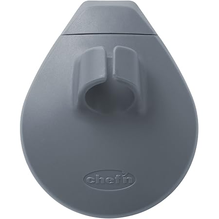 Chef'n PalmBrush Vegetable Brush, 3.5" x 3" x 1.5", Marble Gray