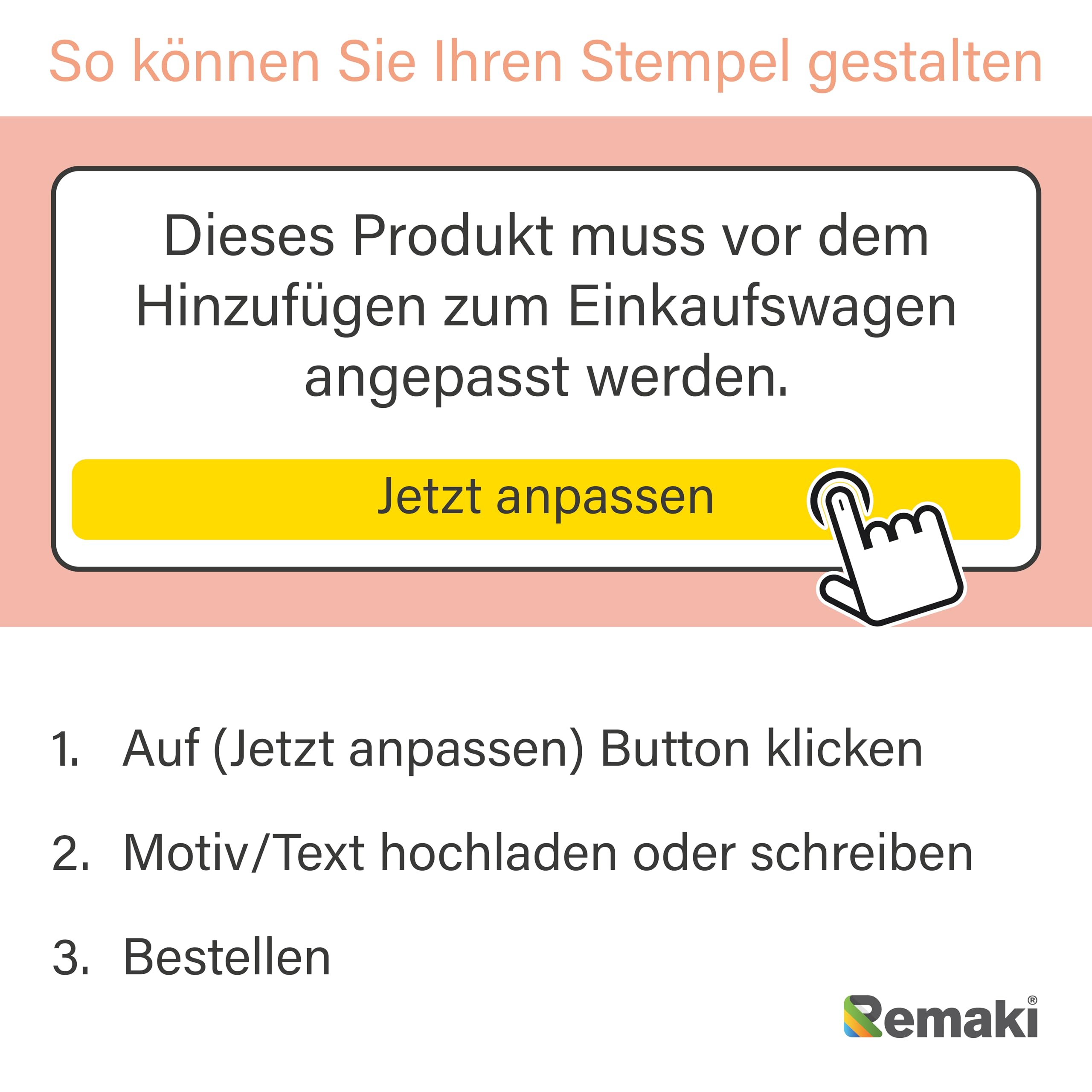 Modico M5 Personalisierter Stempel (63x24 mm | 6 Zeiler) inkl. Textplatte | Schwarz…