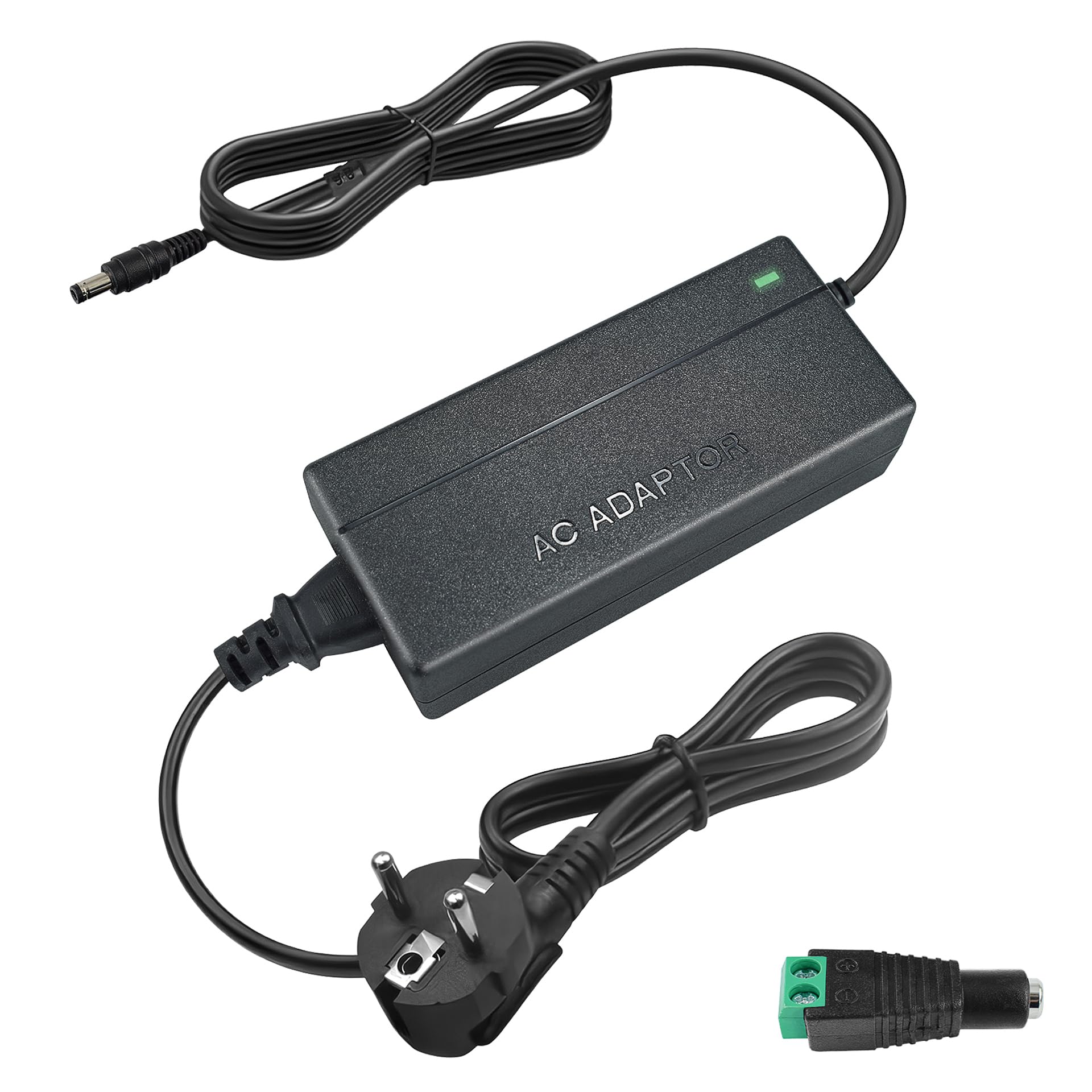 Adapter 5V 5A, zasilacz DC 5 V 25 W o wysokiej intensywności, uniwersalny adapter do taśm LED, monitora LCD, drukarki 3D i innych urządzeń, koncentrator ładowania wielu urządzeń
