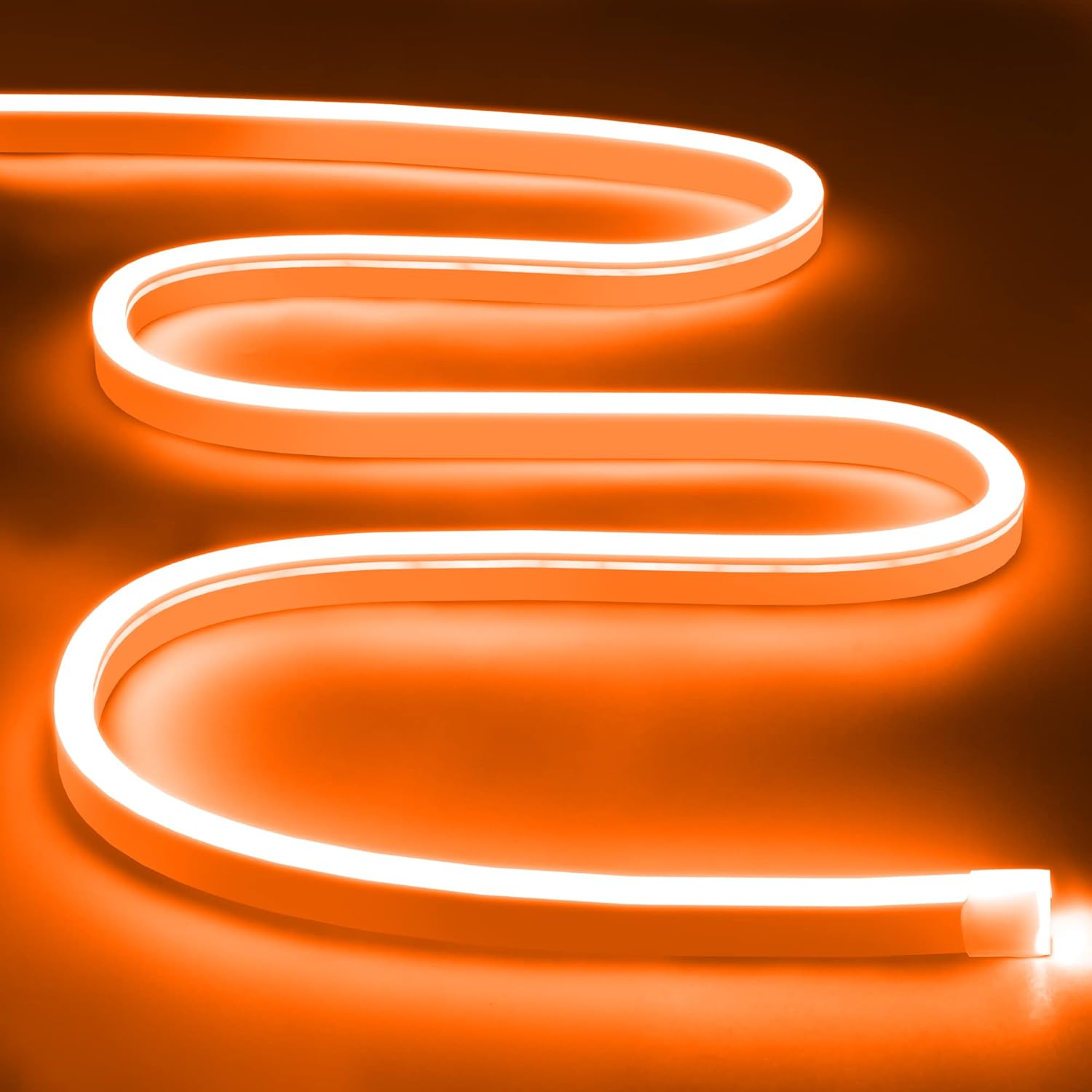 Lamomo LED Neon Light Strip, Orange Dimmable Rope Lights