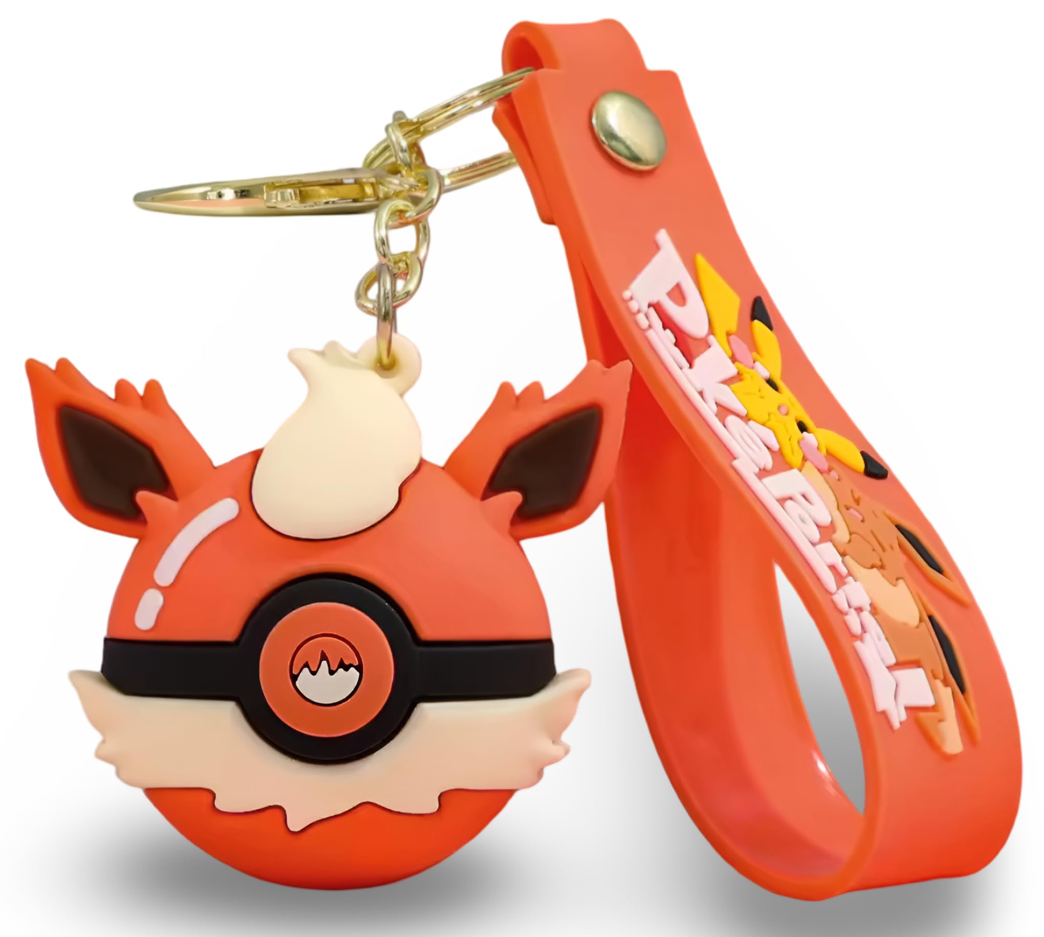 Pokemon | Pokeball Keyring/Bag Charm Figure | 15+ Years | Flareon — image 1