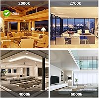 Vista 7 de LUXON Edison Bombillas incandescentes de estilo vintage antiguo, regulables ámbar cálido, base E26 de 60 W para aplique de pared, paquete de 2