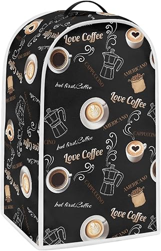 Miniatura 4 de AFPANQZ Funda para licuadora con estampado de café, para el hogar, electrodomésticos de cocina, protección duradera, lavable, para batidora o