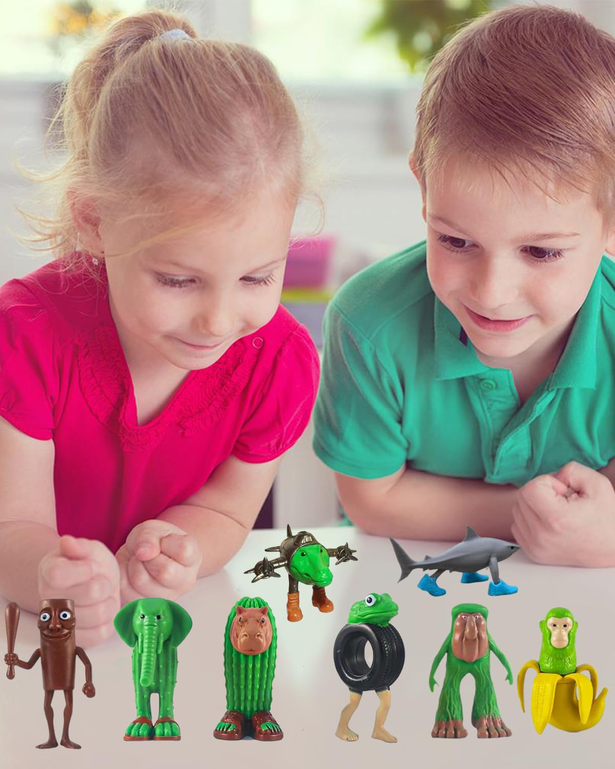 8 personaggi rosso cervello, divertenti personaggi da collezione italiani, per bambini e adulti, Tralalero Tralalala, decorazione perfetta per gli appassionati di gioco dai 6 anni in su