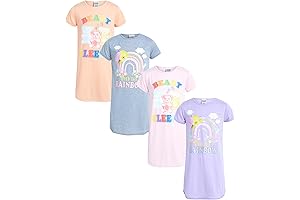 Girls Short Sleeve Unicorn Nightgown Pajamas