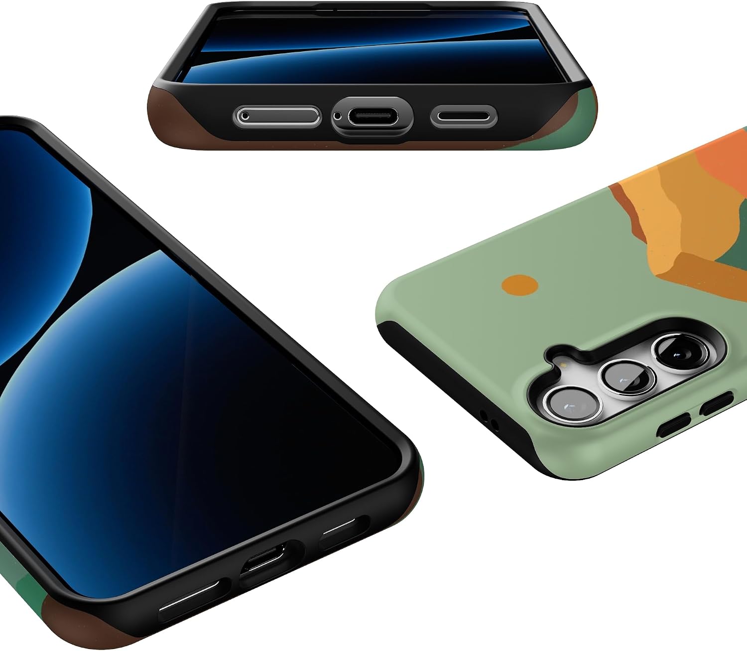 Casely Galaxy S24 Plus Case | Endless Peaks | Colorblock Mountain | Essential Slim Dual-Layer Protective Design