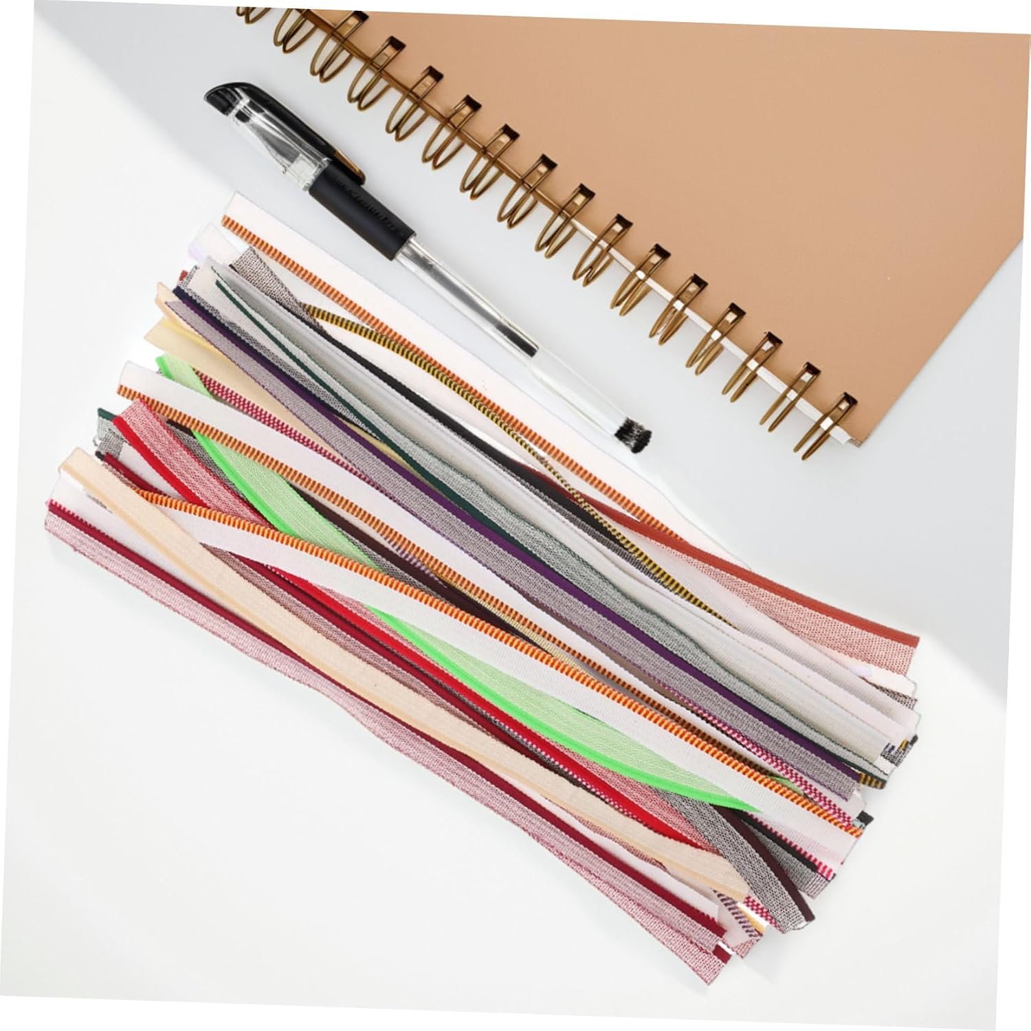 SEWACC 48pcs Bookbinding Kit Beginner Friendly Book Repair Tape Fabric Headbands for DIY Book Decoration Easy Adhesion Versatile Lengths