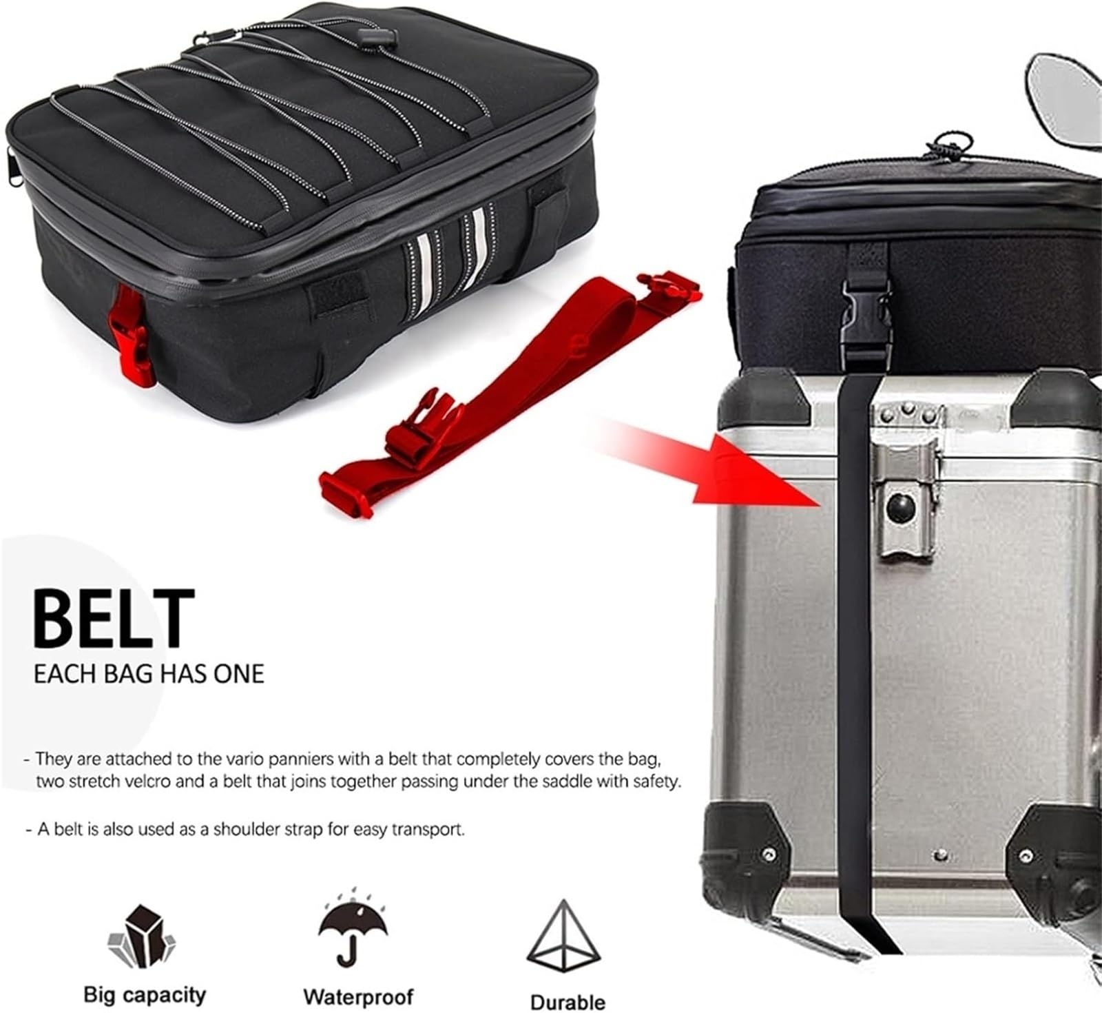 para R1300GS GS 1300 2024 Top Box Bolsas Laterales Bolsa Superior Estuche Bolsas De Equipaje Accesorios Bolsas De Motocicleta