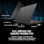 MSI Vector 16 HX AI 16” 144Hz FHD+ Gaming Laptop: Intel Core Ultra 7-255HX, NVIDIA Geforce RTX 5070Ti, 16GB DDR5, 512GB NVMe SSD, Thunderbolt 5, Wi-Fi 6E, Win 11 Home: Cosmo Gray A2XWHG-212US