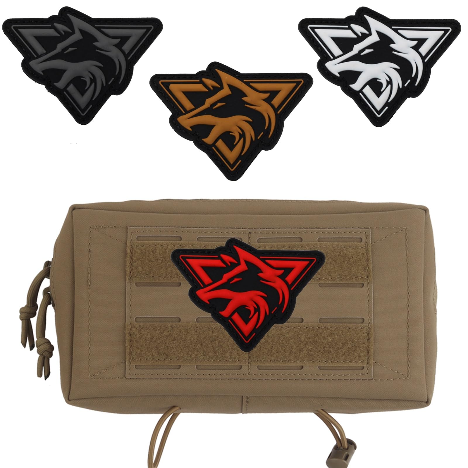 Marsupio Tattico Molle Admin per Gilet, Marsupio, Marsupio Multiuso, Borsa Tattica EDC(Brown)