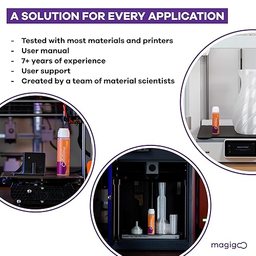 Miniatura 5 de MPC2018 - Pegamento adhesivo para impresora 3D para filamento de policarbonato, larga duración y reduce la deformación en placas flexibles, vidrio,