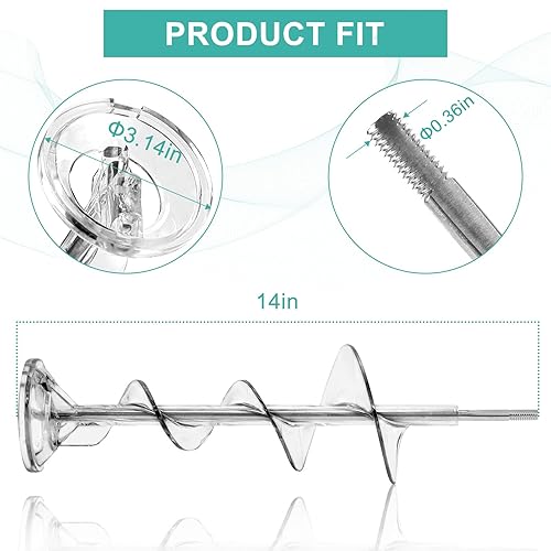 Miniatura 2 de WR17X11705 Taladro para Hacer Hielo Compatible con Refrigeradores G-E y Hot-Point de AMI PARTS, Cubo de Hielo para Refrigerador Congelador Reemplaza