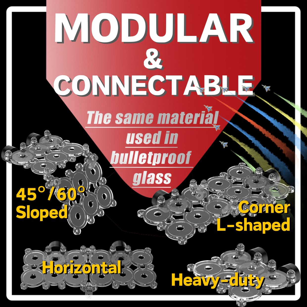 Korallenstecker-Halter für Aquarien, kein Acryl-Frag-Rack, Magnethalter, Riffmagnete (PC-Korallenhalter mit 12 Frag-Stecker), bis zu 1,5 cm Glas, N52, stark magnetisch