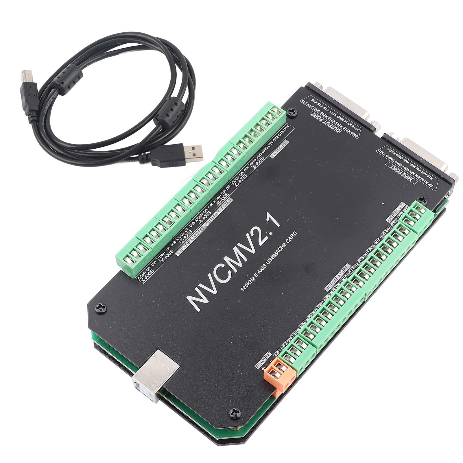 Placa Controladora CNC NVCM, Control de Movimiento para Motor Paso a Paso, Compatible con Software, 1 ud.