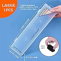 Vista 2 de Estuche de plástico para pinceles de pintura larga para artista, contenedor de pinceles de acuarela de arte en miniatura de viaje duro sin pinceles