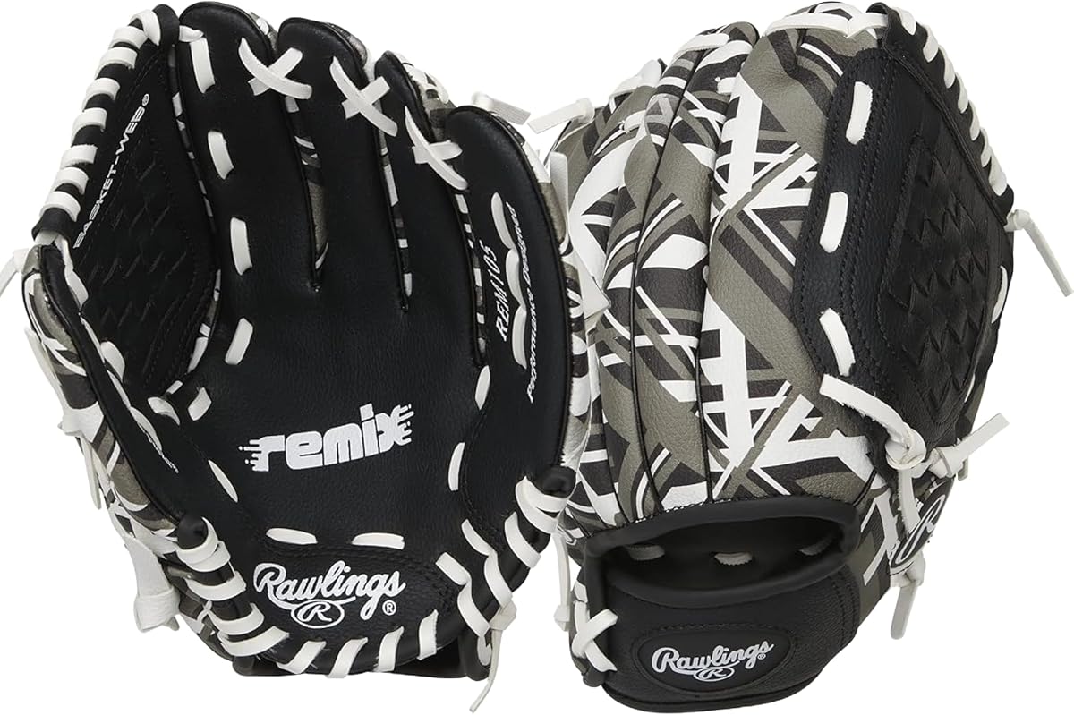 Rawlings | Guante Remix T-Ball y béisbol/softbol juvenil | Tamaños 9" - 10,5"